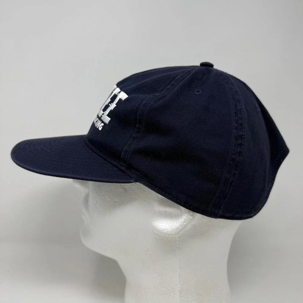 See See Motorcycle Racing Hat Mens Navy Blue Otto Cap 176-1315 Strapback Cotton